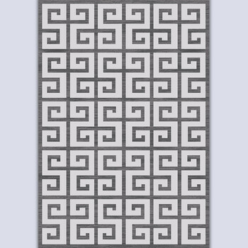 新中式水墨中国风 美式混搭 客厅茶几卧室书房艺术地毯 3427回纹 200*