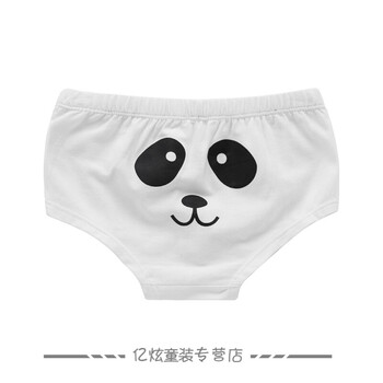 卡通三角内裤裤头儿童女童小男孩宝宝婴儿幼儿三角短裤春夏季 白色