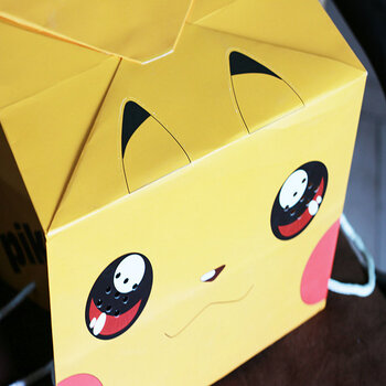 (五折秒杀)头套纸袋模型 哔哩哔哩bilibili 夏目头套异世界 动漫纸袋