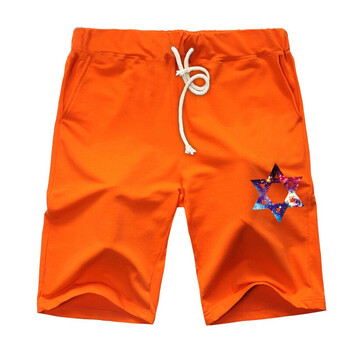 臻道原宿星空六角星短裤男夏天运动裤男士裤子原宿风裤子男士星空六角