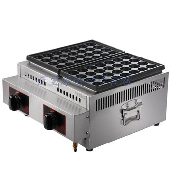 三奥商用双板章鱼烧 小吃机器燃气无烟鱼丸炉 章鱼樱桃小丸子机 三版