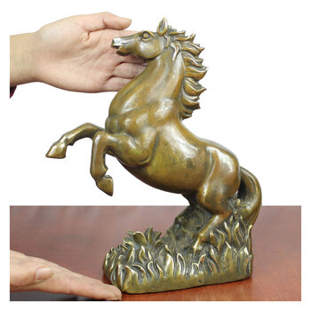 宇卓铜器纯铜马 黄铜马 跃马 家居装饰工艺品礼品摆