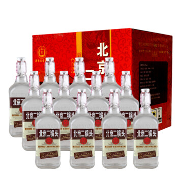 永丰牌北京二锅头出口型小方瓶 高度粮食酒50度清香型白酒 整箱（500ml*12）