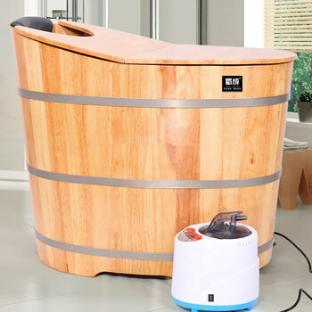 全自动恒温加热橡木木桶浴桶浴缸浴盆洗澡泡澡木桶沐浴桶 0.