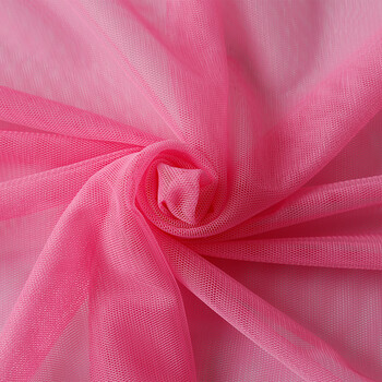 软网纱 加密蚊帐布料面料 网纱软纱网眼纱布料 白色网眼布 粉红色 20