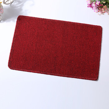 色地毯卧室满铺榻榻米家用茶几客厅地毯办公室进门地垫门垫 暗红色