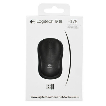 
                                        
                                                            罗技（Logitech）B175企业版 鼠标 无线鼠标 办公鼠标 对称鼠标 黑色 自营 带无线2.4G接收器                