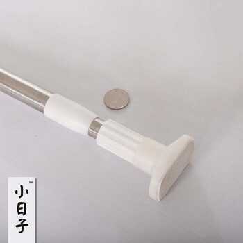 
                                        小日子（LittleDay） 小日子门帘杆 优质高碳钢静音喷塑伸缩免打孔半帘杆 防静电象牙白70-120cm                