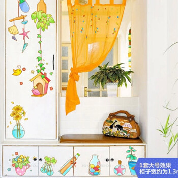 
                                        飞彩墙贴纸 背景墙卧室 客厅婚房儿童餐厅墙壁贴纸玻璃贴橱窗贴 阳光漂流瓶 阳光漂流瓶 大号                