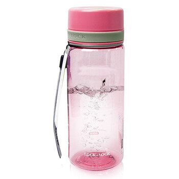 乐扣乐扣便携防漏塑料水杯 情侣杯HLC635 600ml 粉色