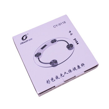 创悦电子称 彩色夜光人体健康电子秤 CY-9118 蓝色