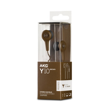 
                                        爱科技（AKG）Y10 耳机耳塞式 立体声音乐耳机 通用 手机耳机 棕色                
