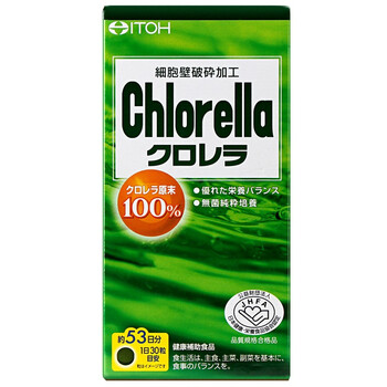 日本进口 井藤汉方(itoh)叶绿素蛋白质无菌小球藻片剂 提高免疫力