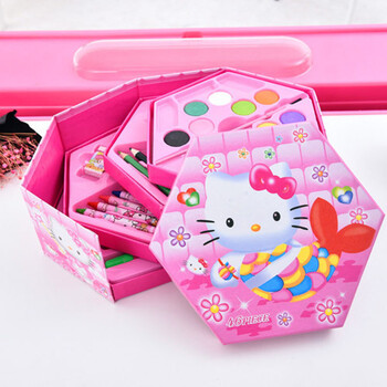 六一儿童节礼物幼儿园小朋友画画笔套装生日礼品送小朋友 小猫