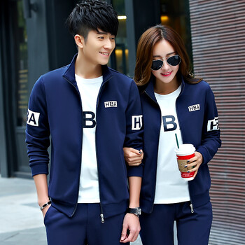 运动套装2016新款春季男女款时尚韩版卫衣休闲装运动服情侣套装春秋