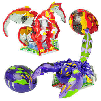 爆兽猎人变形机器人男孩竞技暴瘦蛋儿童对战套装 天炎战龙vs茶罗毒蝎