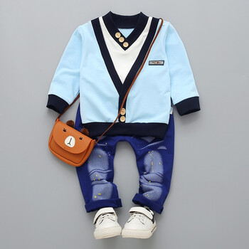 2018春季新款1-3岁男童秋装套装春秋运动周岁宝宝春装小孩衣服儿童