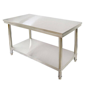 加厚不锈钢工作台切菜桌子厨房作台厨房案板打荷台库房打包台面sn2829