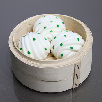 wo  仿真食品模型披萨包子鸡腿煎蛋橱柜装饰幼儿玩具拍摄道具 荧光色