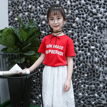 女童11短袖5夏装8小女孩6衣服12儿童t恤10岁女中童7夏季9学生上衣