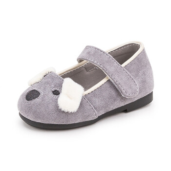 2018春季新款女童小宝宝公主鞋1-3岁婴儿鞋软底防滑学步鞋单鞋子 灰色