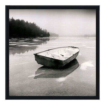 北欧黑白装饰画大海风景画走廊挂画现代简约自然楼梯过道画小清新sn