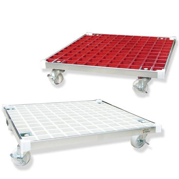 花盆托盘万向轮轮子正方形托盘底座花盆底盘移动滚轮滑轮花架柔韧性忒