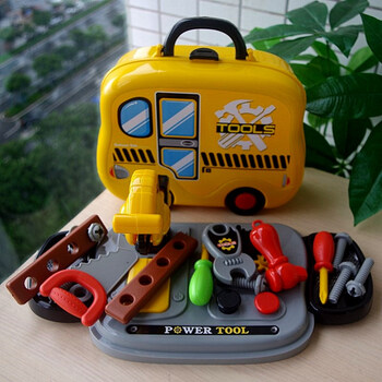 玩具幼儿仿真工程工具台医生医具过家家宝宝礼物模型提手礼盒 工程