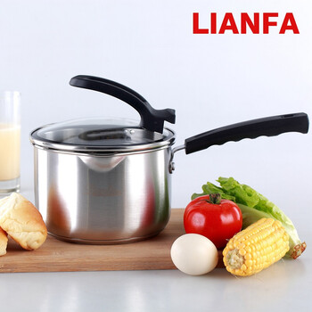 联发（lianfa）奶锅不锈钢不粘锅小奶锅煤气灶电磁炉通用小锅LFNG16 16CM