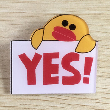 版别针扣时尚卡通可爱徽章胸章领针饰品勋章胸花胸针女男配饰 1#yes