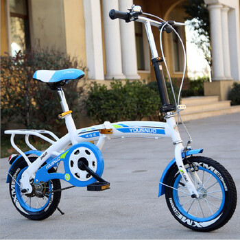 祥冠(xiang guan) 儿童自行车折叠学生车 天蓝 16