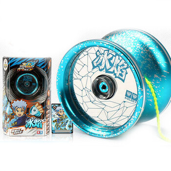 火力少年王5黑剑悠悠球比赛玩具儿童冰焰s溜溜球飓刃 冰焰676101 送10