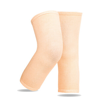 透气护膝空调房竹炭透气护膝护具老寒腿护膝关节炎护具 莫代尔黄色 s