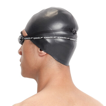 (speedo) 官方旗舰店 时尚游泳帽男 女 竞技款硅胶舒适防水钢盔泳帽