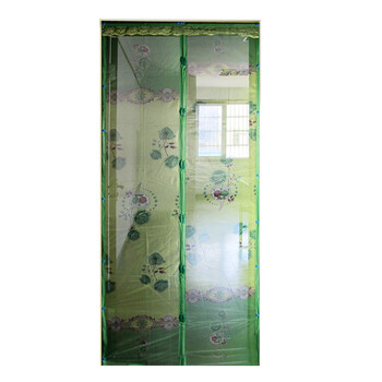 
                                        如诺 免穿磁条鸟扣磁性软体纱门帘 加密防蚊门帘纱窗门帘 咖啡色90cm*210cm                
