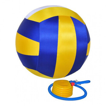 感统训练器材大滚球40cm加厚充气布艺足球幼儿园体能游戏儿童玩具z 蓝