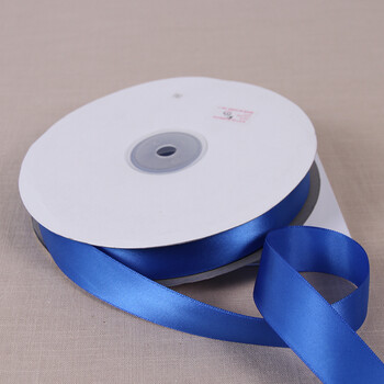 蓝丝带公益应援缎带宝石蓝色绸带布带彩带25cm加密带宝蓝91米