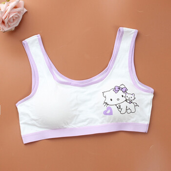 少女文胸发育期女童 学生中大童运动内衣小孩女生薄款 纯棉胸罩122018