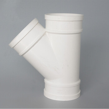pvc斜三通下水管配件 等径斜三通 45度 50 75 110 160 200 250斜三通