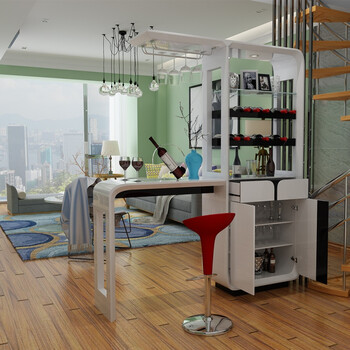 客厅进门家用吧台酒柜隔断玄关装饰柜双面烤漆门厅间厅柜储物柜 1802