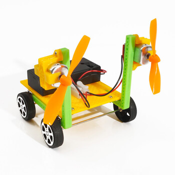 空气小车风力车科技小制作科学实验玩具发明手工创意diy材料 双螺旋