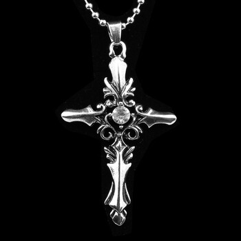 日韩男士学生项链吊坠个性骷髅头十字架狼牙创意时尚复古配饰潮人