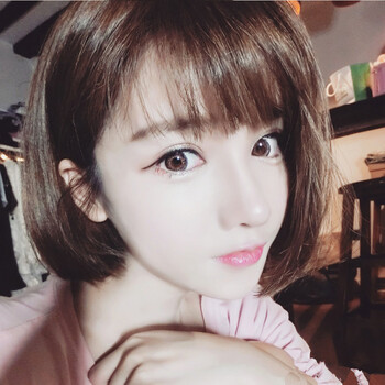 遇见宝贝(yujianbaby) 假发女可爱bobo头假发短直发内扣自然蓬松逼真