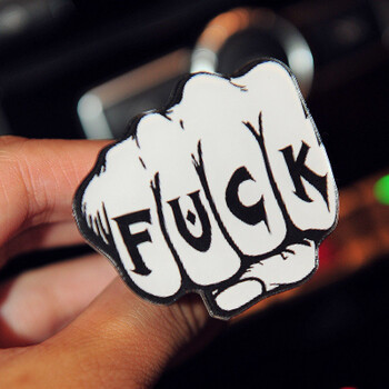 车内饰汽车空调出风口香水夹车载香水汽车香水车用香水女 fuck拳头