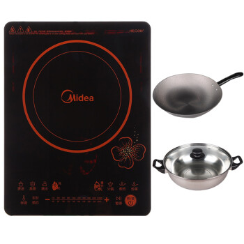 美的（Midea）电磁炉触摸式酷薄RT2135 （赠汤锅+炒锅）
