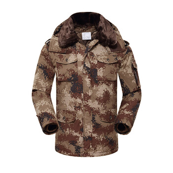 涵野(han wild) 正品部队荒漠大衣07式军大衣加厚防寒棉大衣棉服防水