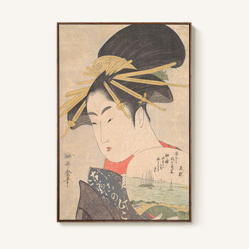 shuxin 日式仕女图装饰画和风浮世绘日料店居酒屋挂画日本饭厅餐厅