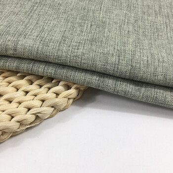 加厚细棉麻软麻布纯色素色沙发布料装饰布加绒面料 青灰色