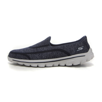 斯凱奇skechers女健步鞋新款go walk 2一腳蹬13947c 13947c/nvgy海軍