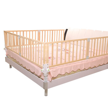 婴儿床护栏实木宝宝防摔床围栏1.8-2米幼儿大床挡板儿童可折叠 1.